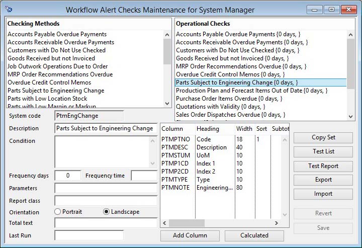 Workflow Alert Checks Maintenance