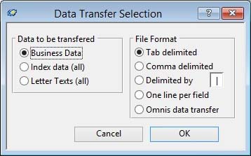 Data Transfer Selection