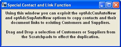 Special Contact and Link Function