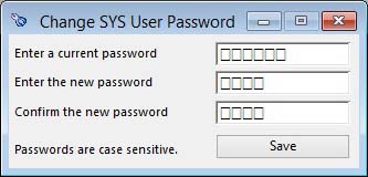 Change User Password