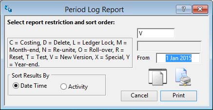Period Log Report