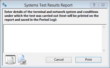 Systems Test Results Report