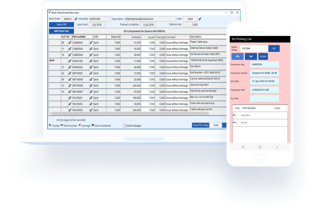 customisable reporting for manufacturing erp software